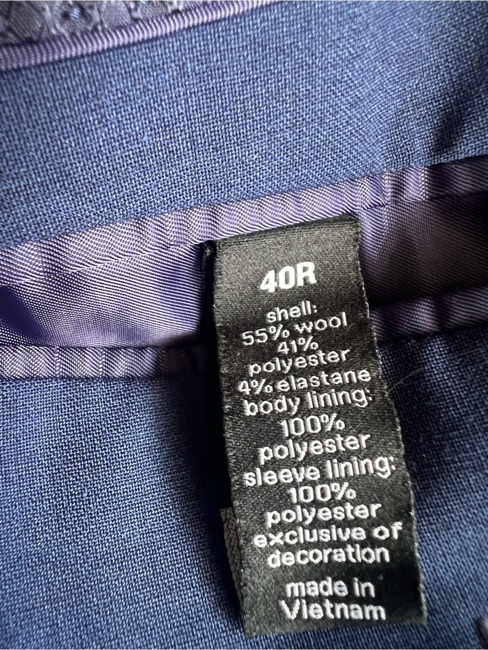 Bar III Men's Deep Navy Two-Button Blazer - Picture 12 of 14